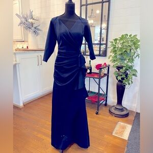 Xscape black gown, size 14
